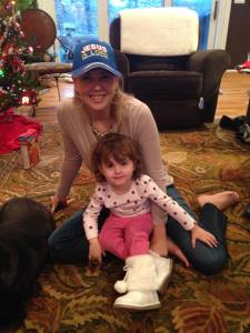 This past Christmas, looking as pretty as ever, she is sporting her white elephant spoils.